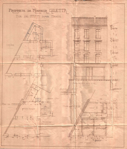 151 avenue Jean-Lolive [ancienne rue de Paris], construction d'un immeuble de trois étages : permis de construire.