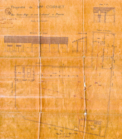[75] rue Victor-Hugo et [2] rue Lakanal, construction d'un hangar, d'une écurie et d'un bureau : permis de construire.