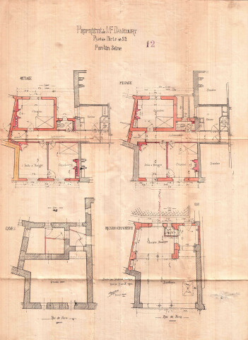 52 avenue Jean-Lolive [ancienne rue de Paris], construction d'un bâtiment d'habitation de quatre étages : permis de construire.