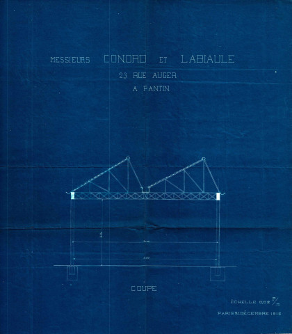23 rue Auger : permis de construire.