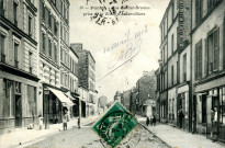 Rue Cartier-Bresson vue depuis la route d'Aubervilliers.