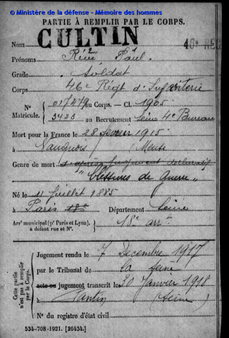 CULTIN Paul René