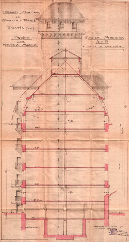 9 rue du Débarcadère, construction d'un nouveau moulin : permis de construire.