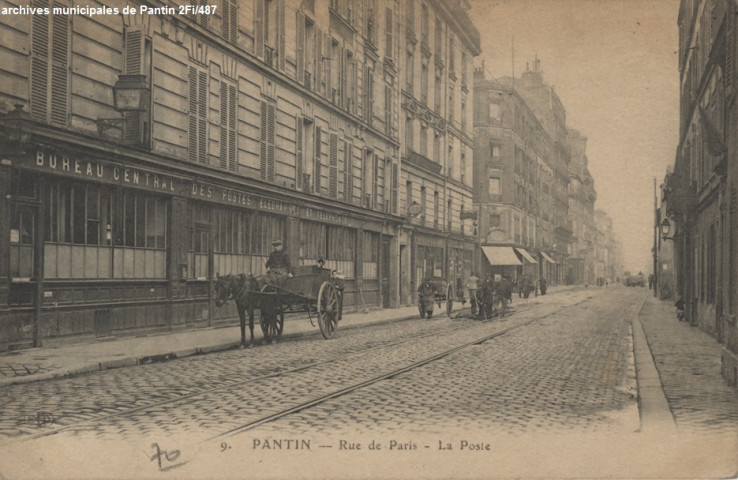 9. Pantin - Rue de Paris, la poste.