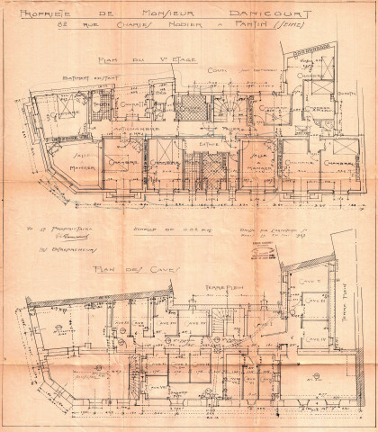 82 rue Charles-Nodier : permis de construire.