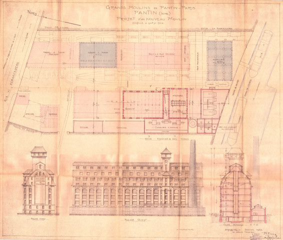 9 rue du Débarcadère, construction d'un nouveau moulin : permis de construire.
