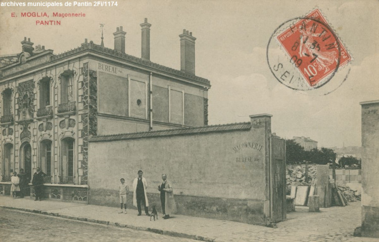 E. Moglia, Maçonnerie - Pantin