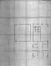Centre administratif (devenu Centre national de la danse). - Projet de construction : plan du 3e étage.