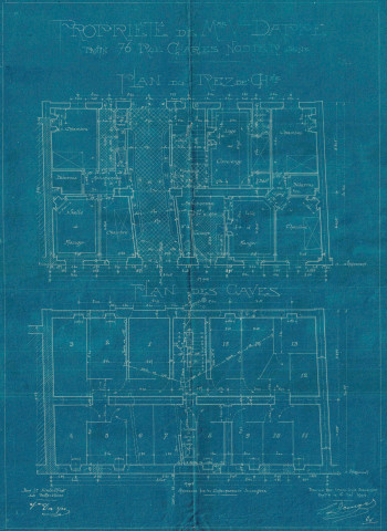 76 rue Charles-Nodier : permis de construire.