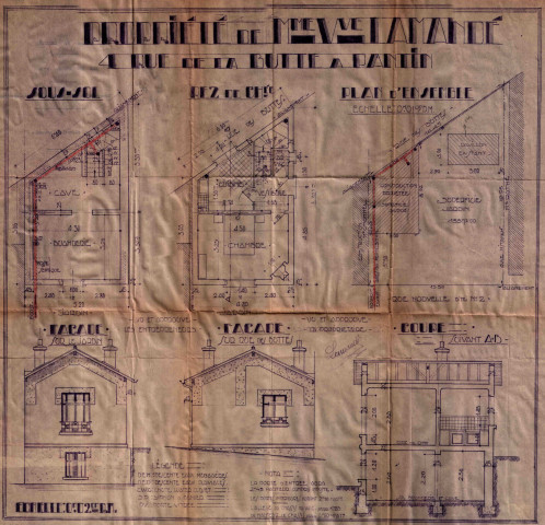 4 rue des Buttes : permis de construire.