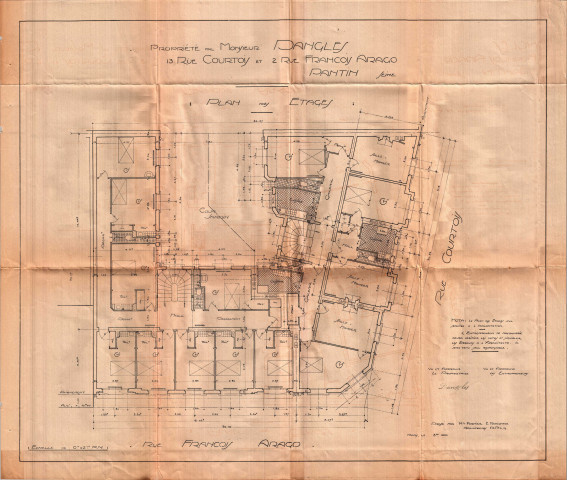 2 rue François-Arago et 13 rue Courtois : permis de construire.