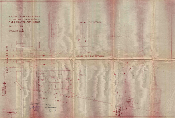 2 rue Montgolfier et 30 rue Hoche, aménagements pour modification de la circulation : permis de construire.