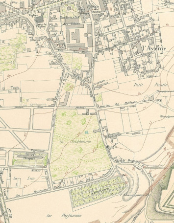 En 1899, le cimetière s'est déjà agrandi - 4Fi3 Plan montrant que le cimetière a commencé à s'agrandir en 1899