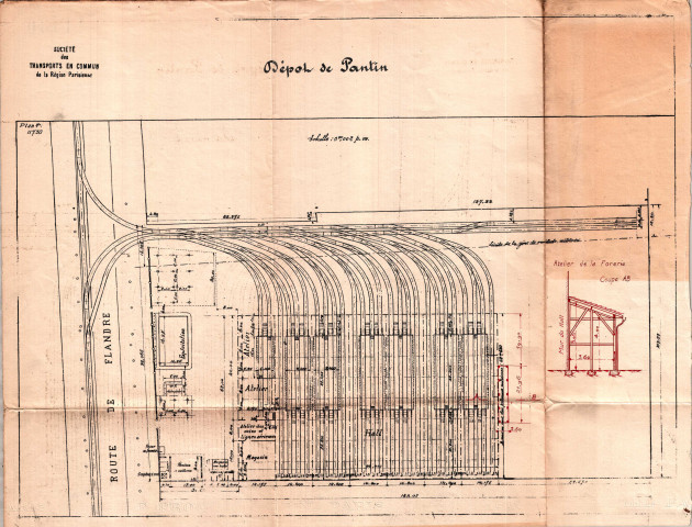 168 avenue Jean-Jaurès, construction d'une nouvelle remise et d'un garage pour omnibus automobiles : permis de construire.