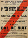 Grande fête d'unité socialiste : affiche.