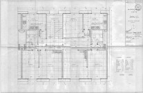 54 ter, rue Victor-Hugo. - Construction de 255 appartements, projet : plan des cellules 2 et 3 pièces.