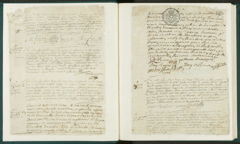 Paroisse Saint-Germain : registre des actes de baptême, mariage et sépulture.