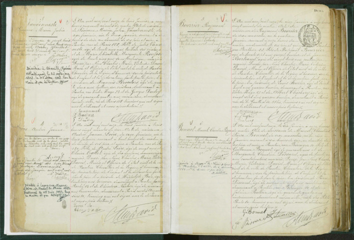 Commune de Pantin : registre des actes de naissance.