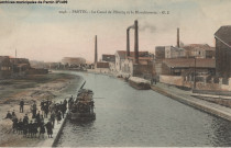 2046. Pantin - Le canal de l'Ourcq et la blanchisserie.
