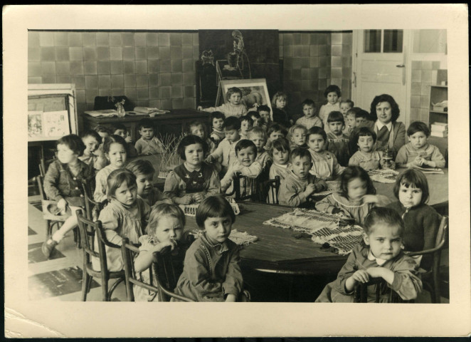 Classe de l'école de Plein-air de l'année scolaire 1957-1958 : photographie numérique.