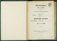 Commune de Pantin : registre des actes de décès.