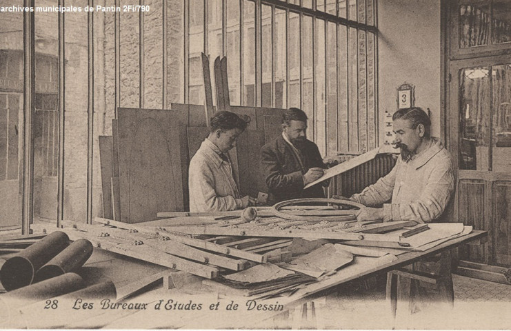 28. Les bureaux d'études et de dessin (Félix Louis).