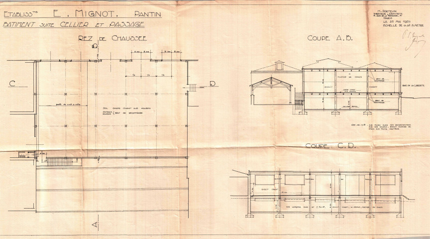 9 rue de la Liberté, construction d'un bâtiment sur sous-sol : permis de construire.