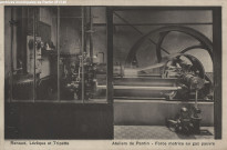Renaud, Lévêque et Tripette - Ateliers de Pantin, force motrice au gaz pauvre (activité industrielle).