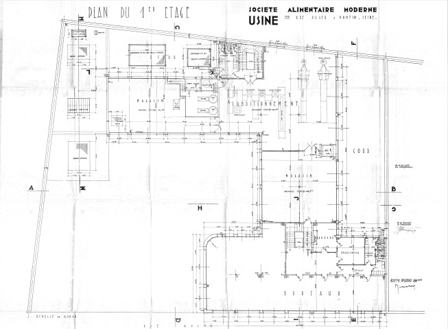 35 rue Auger, projet de construction d'une usine : permis de construire.