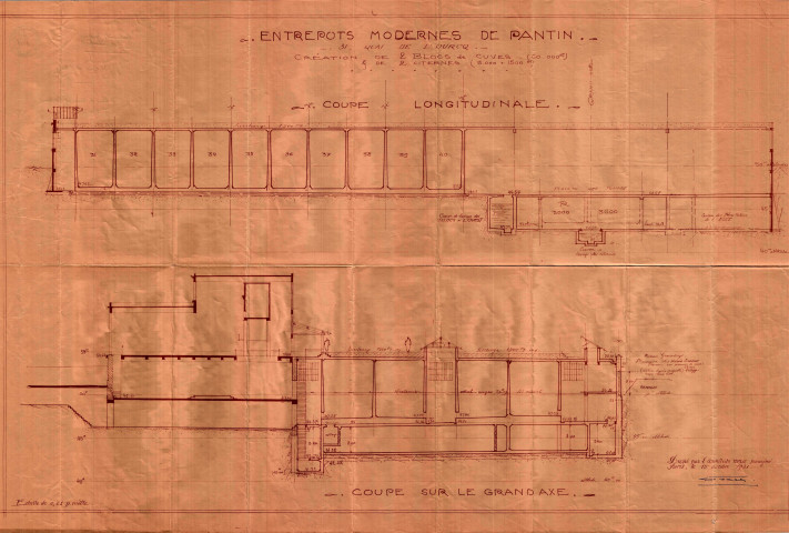 31 quai de l'Ourcq, agrandissement par la construction en sous-sol de réserve de vins : permis de construire.