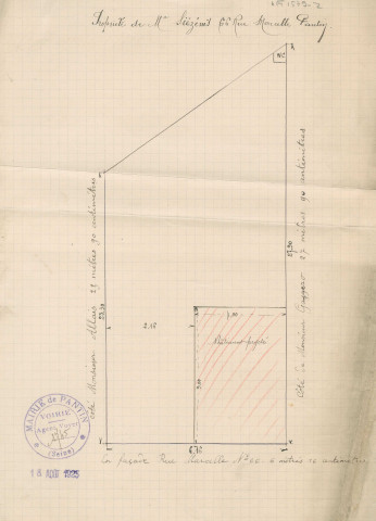 64 rue Marcelle [ancienne 66 rue Marcelle], construction d'un pavillon d'habitation : permis de construire.