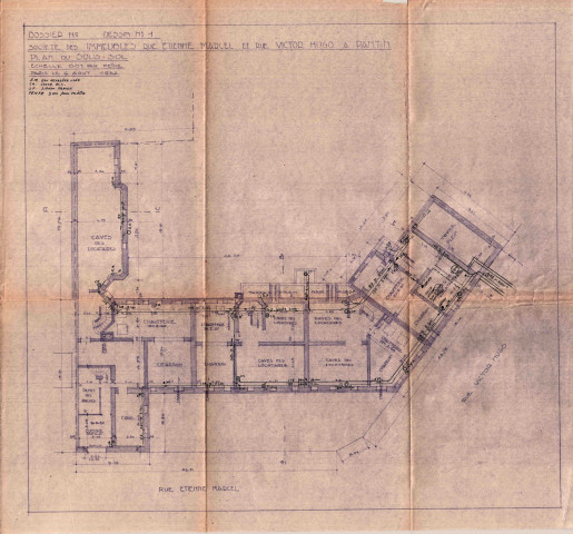 [28-30] rue Victor-Hugo et [39-41] rue Étienne-Marcel, construction d'un immeuble de rapport : permis de construire.