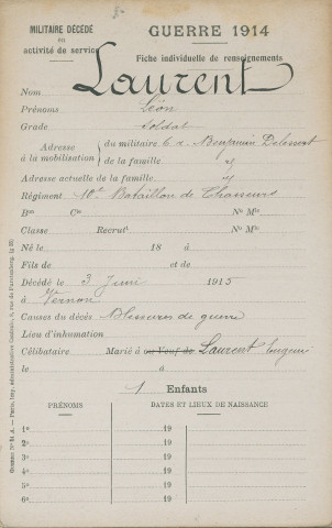 LAURENT Léon Alfred