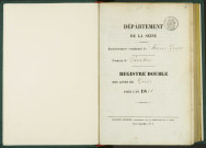 Commune de Pantin : registre des actes de décès.