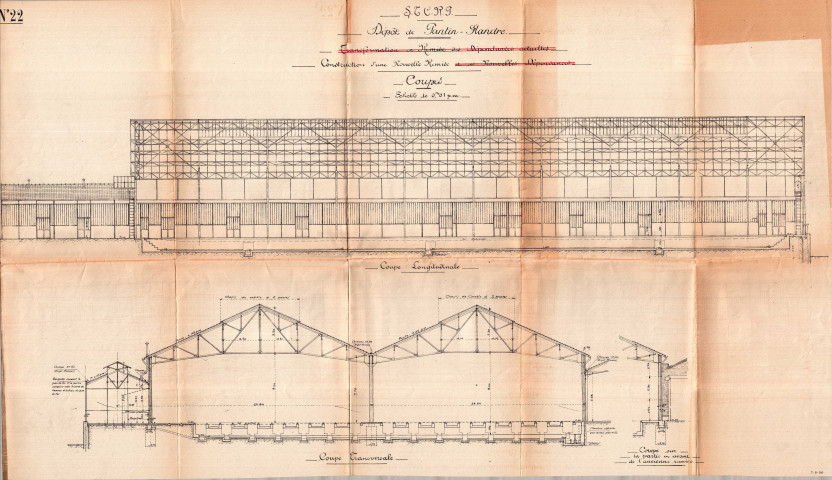 168 avenue Jean-Jaurès, construction d'une nouvelle remise et d'un garage pour omnibus automobiles : permis de construire.