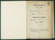 Commune de Pantin : registre des actes de naissance.