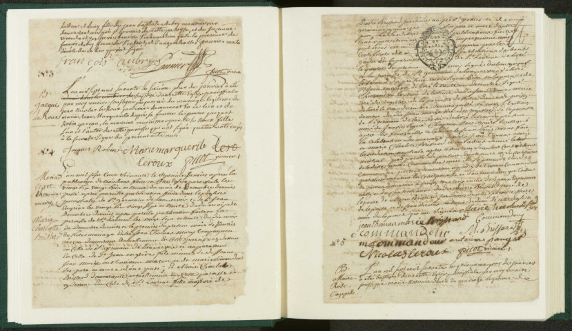 Paroisse Saint-Germain : registre des actes de baptême, mariage et sépulture.