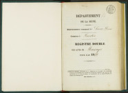 Commune de Pantin : registre des actes de mariage.