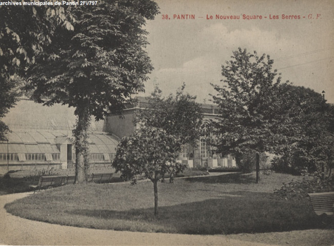 38. Pantin - Le nouveau square - Les serres.