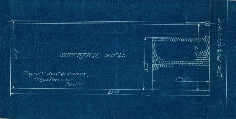 17 rue Parmentier, construction d'un pavillon d'habitation : permis de construire.
