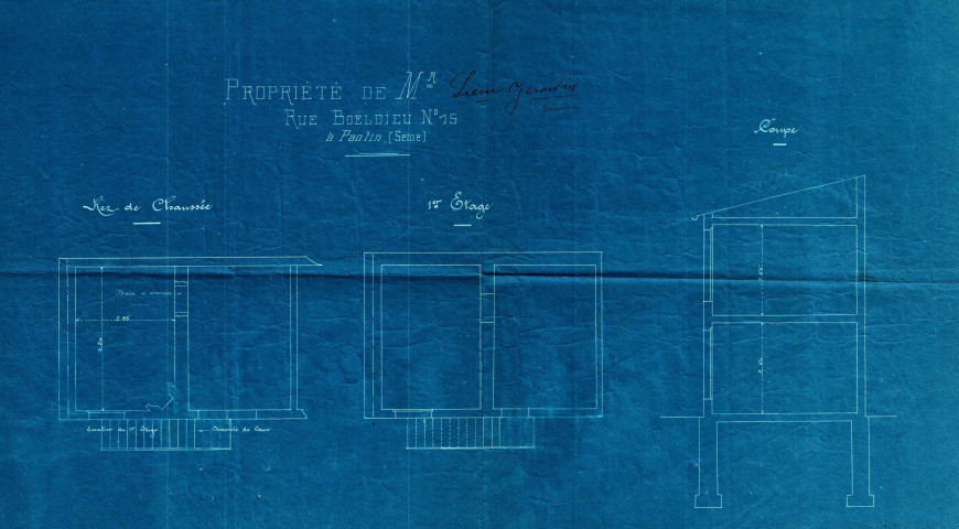 15 rue Boieldieu : permis de construire.