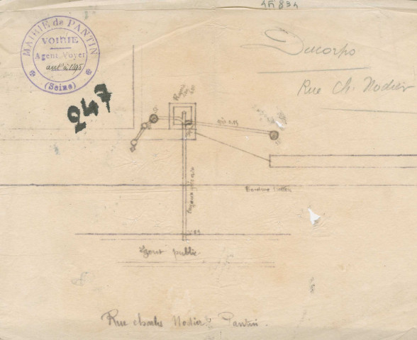 59 rue Charles-Nodier : permis de construire.