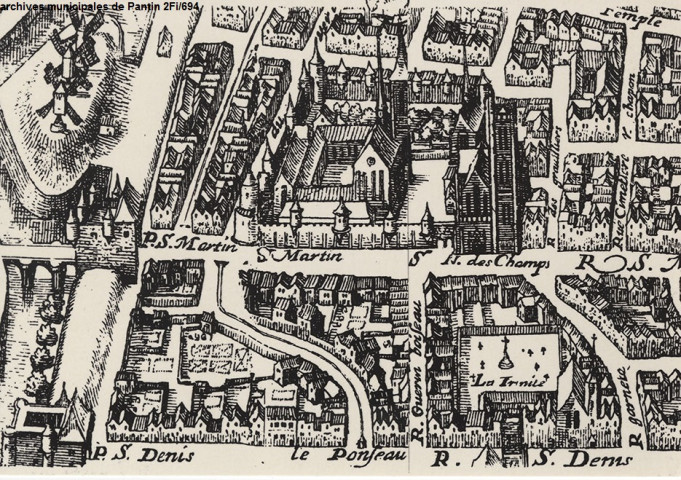 L'Abbaye de Saint-Martin-des-Champs, à Paris, possède le village de Pantin jusqu'en 1563.