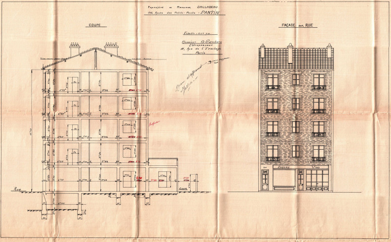 146 avenue du Général-Leclerc [ancienne route des Petits-Ponts] : permis de construire.