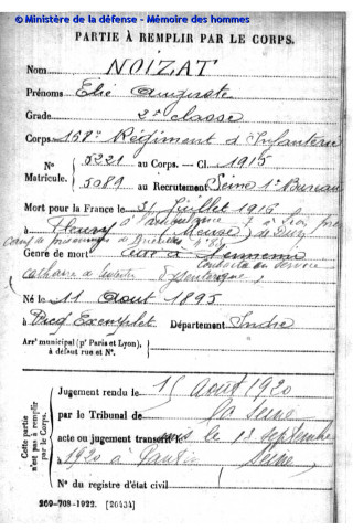 NOIZAT Élie Auguste