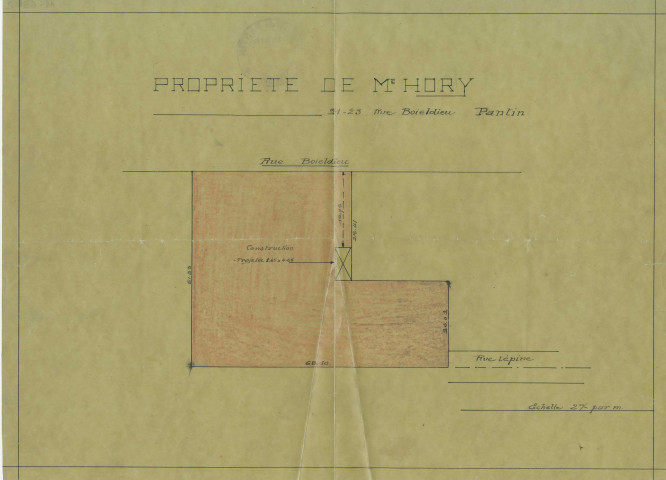 23 rue Boieldieu : permis de construire.