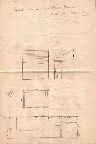 29 rue Jacques-Cottin, construction d'une cuisine : permis de construire.