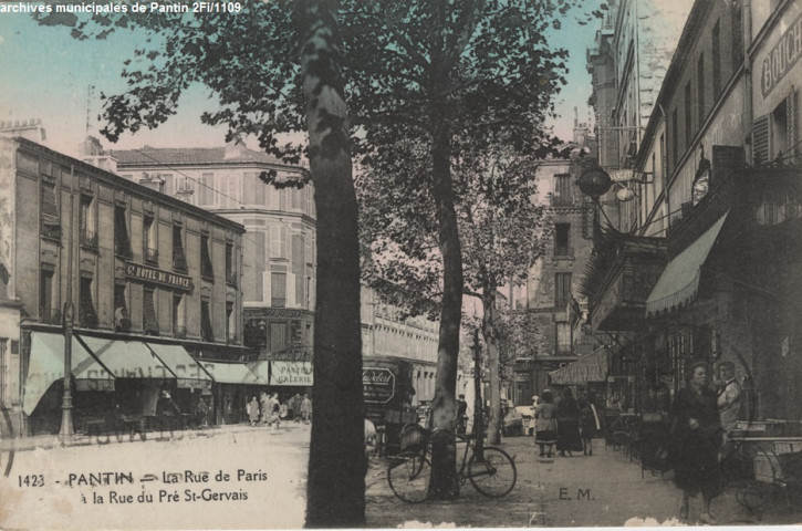 1423. Pantin - La rue de Paris à la rue du Pré-Saint-Gervais.