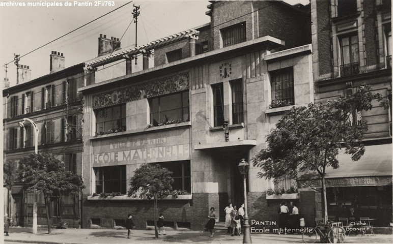 Pantin - École maternelle (école maternelle Leclerc, café).