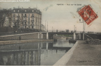 Pantin - Vue sur le canal.